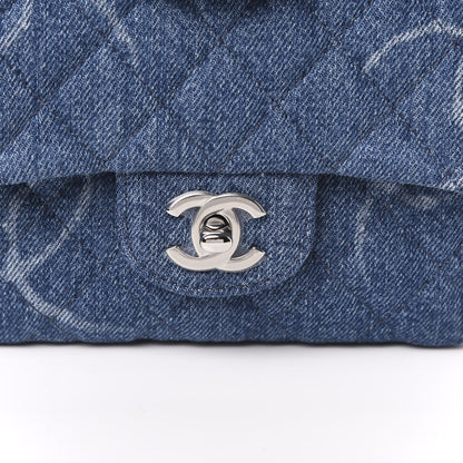 Chanel Denim CC Quilted Mini Square Flap Blue 10 of 11