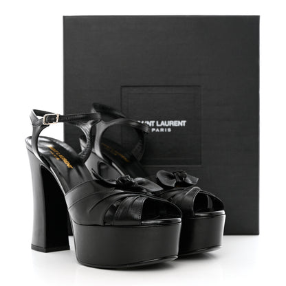 Saint Laurent Goatskin Candy 80 Platform Sandals 39.5 Black 9 of 9