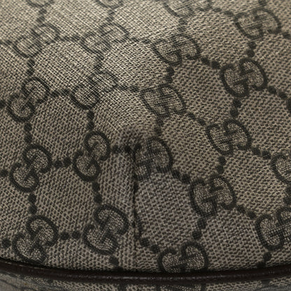 Gucci GG Supreme Monogram Web Ophidia Half Moon Hobo Brown 13 of 15