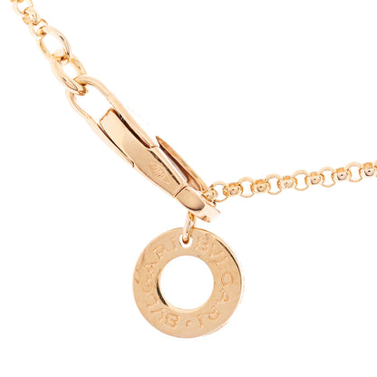 Bulgari 18K Rose Gold Diamond Small B.Zero1 Pave Pendant Necklace 4 of 9
