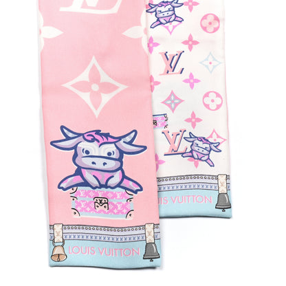 Louis Vuitton Silk Monogram Rodeo Bandeau Rose 2 of 3