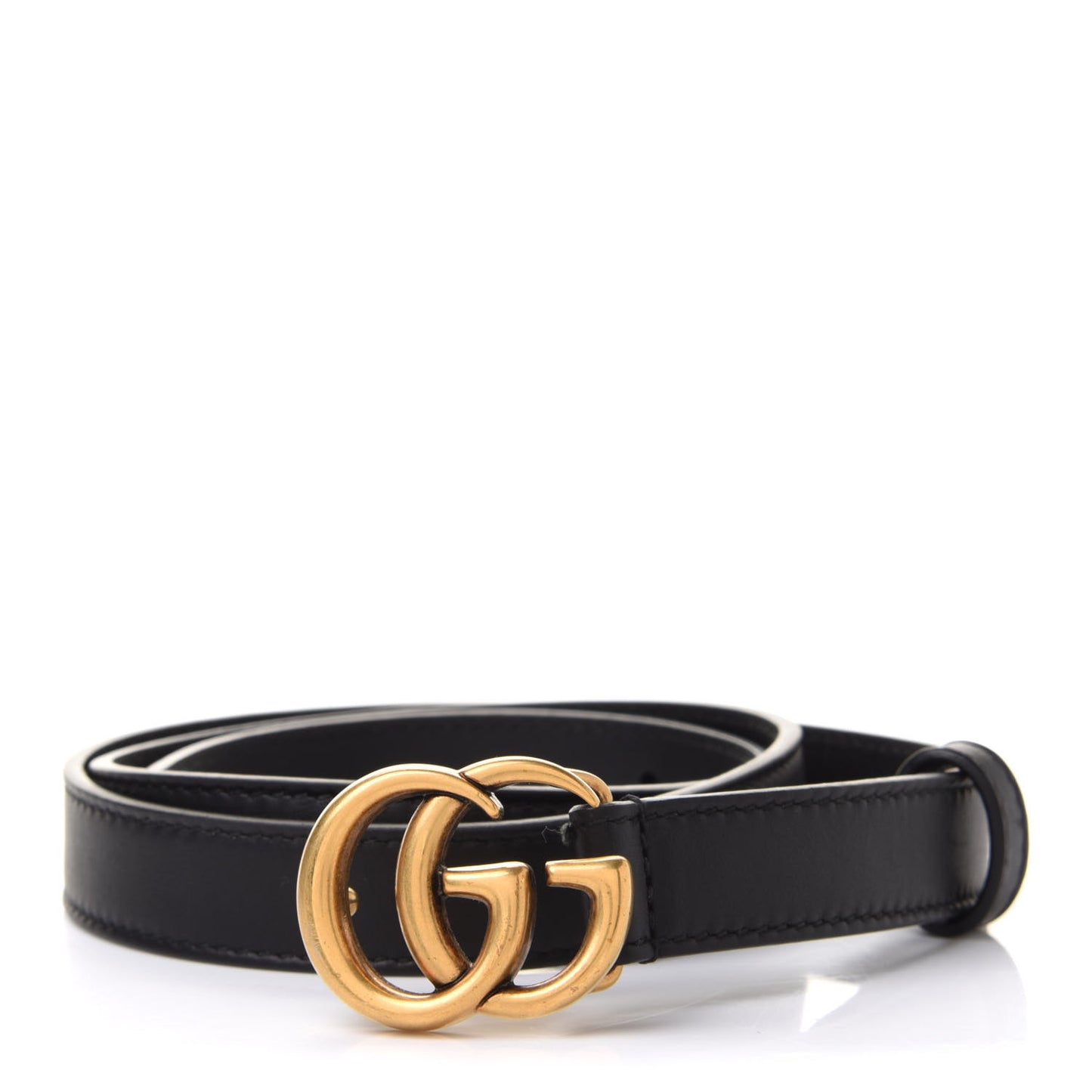 Calfskin Double G 20mm Belt 80 32 Black