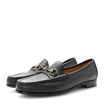 Gucci Calfskin Womens 1953 Horsebit Loafers 38.5 Black 4 of 10