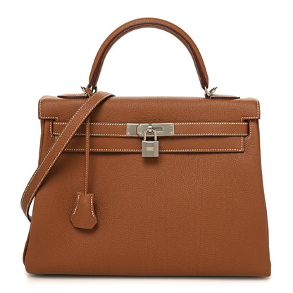 Hermes Togo Kelly Retourne 32 Gold 1 of 13