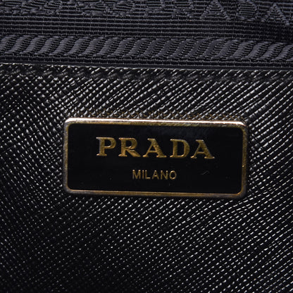 Prada Saffiano Large Galleria Double Zip Tote Black 8 of 12