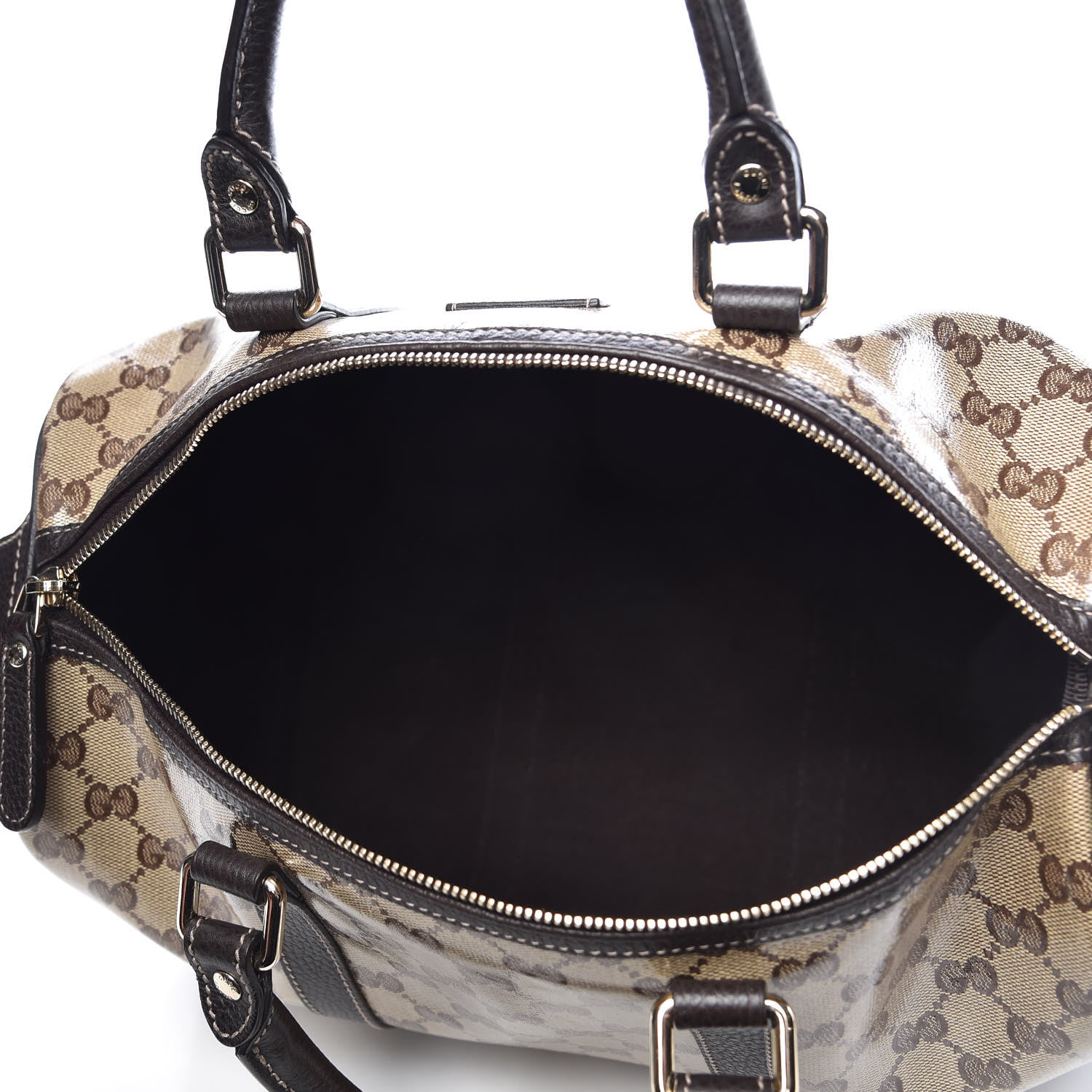 Gucci Crystal Monogram Medium Joy Boston Dark Brown 5 of 9