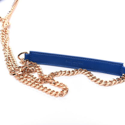 Saint Laurent Sheepskin Matelasse Chevron Monogram Classic Baby Chain Bag Blue Majorelle 17 of 17