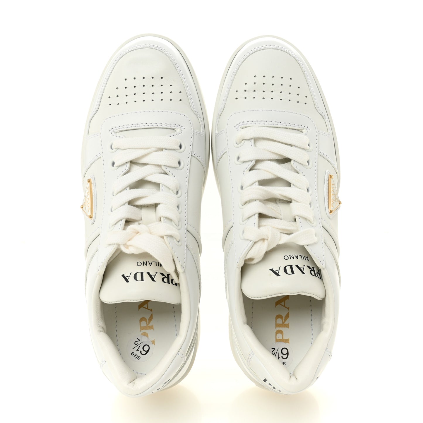 Vitello Rois Triangle Womens Downtown Platform Low Top Sneakers 37 White