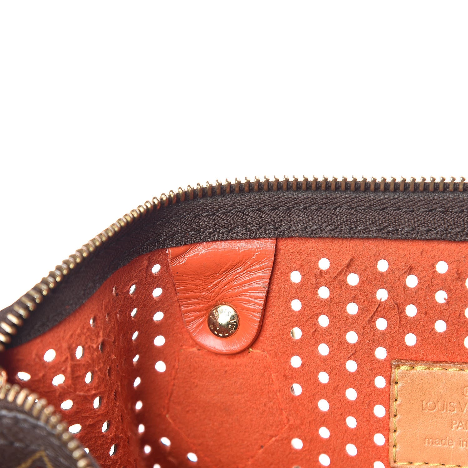 Louis Vuitton Monogram Perforated Speedy 30 Orange 15 of 27
