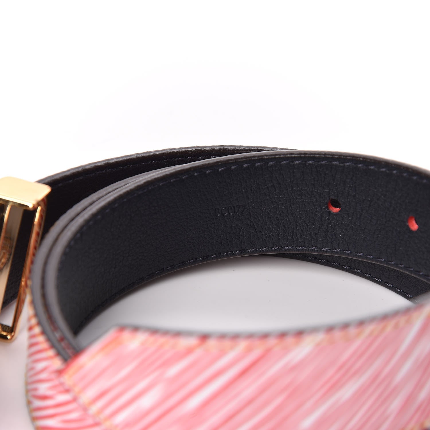 Louis Vuitton Epi 30mm LV Twist Belt 90 36 Denim Red 8 of 10