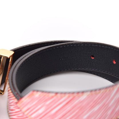 Louis Vuitton Epi 30mm LV Twist Belt 90 36 Denim Red 8 of 10