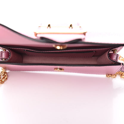 Burberry Metallic Grainy Calfskin Mini Buckle Bag Pale Orchid 5 of 8