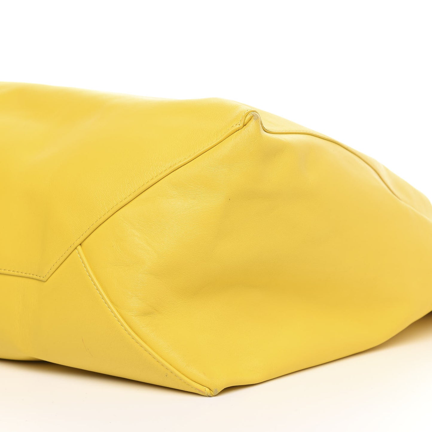 Lambskin Horizontal Cabas Sun Yellow