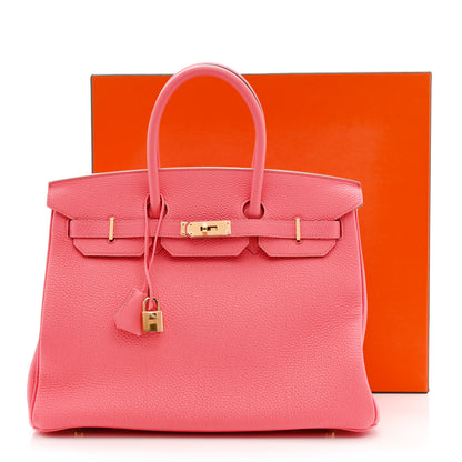 Hermes Togo Birkin 35 Rose Lipstick 11 of 11