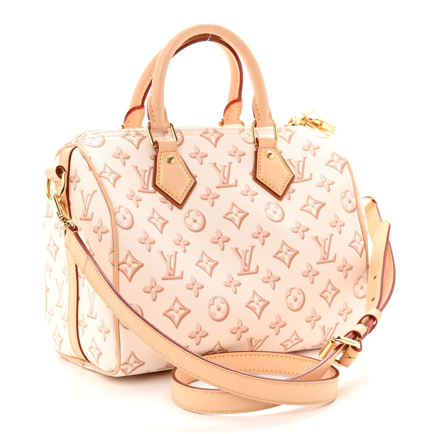 Louis Vuitton Monogram Fall for You Speedy Bandouliere 25 Beige Clair 3 of 9