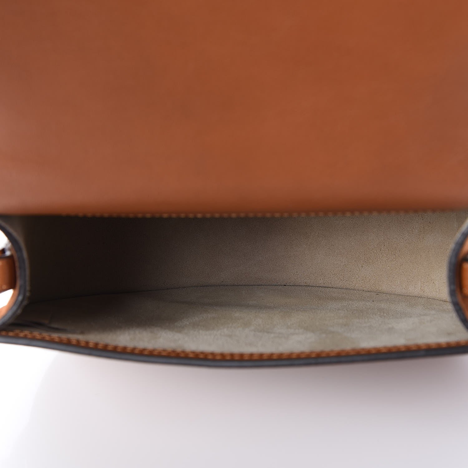 Chloe Calfskin Suede Medium Nile Bracelet Bag Caramel 5 of 7