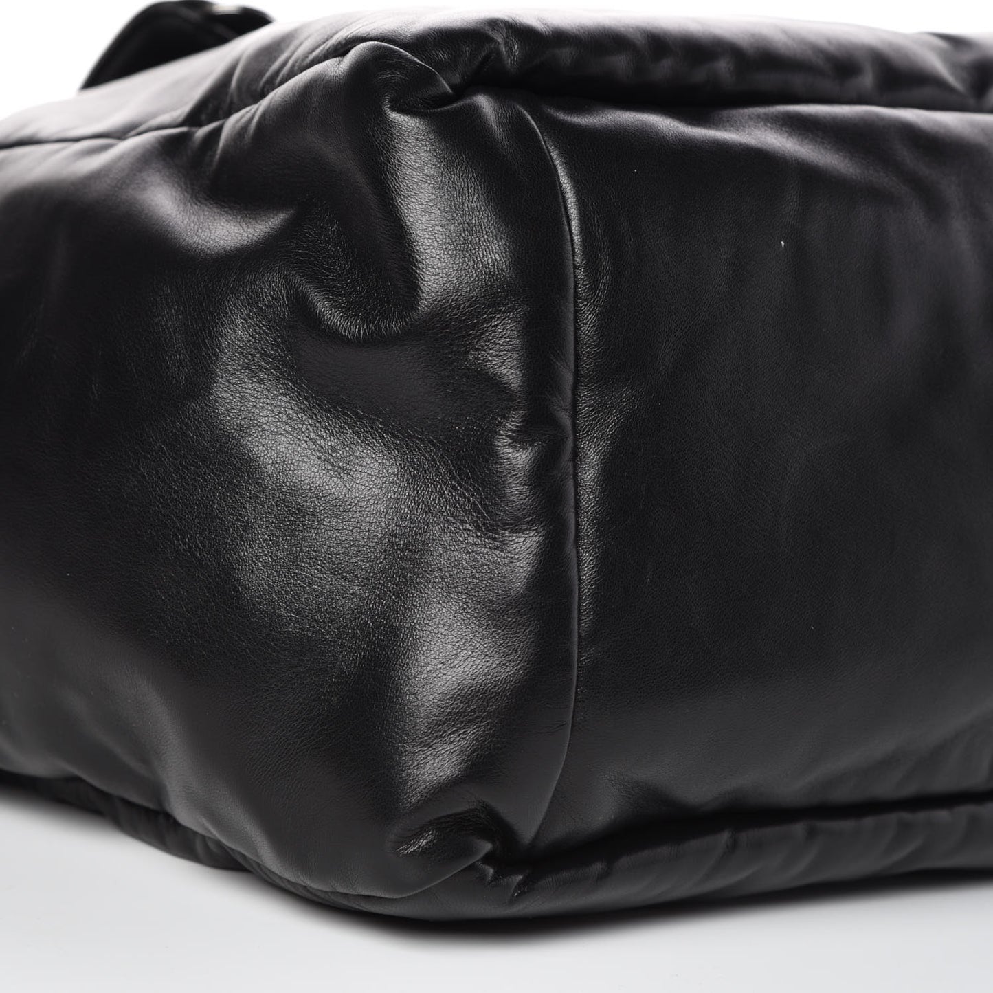 Nappa Soft Large Shopper Tote Black Cobalto