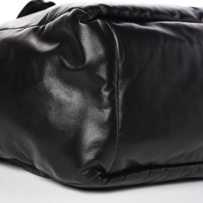 Prada Nappa Soft Large Shopper Tote Black Cobalto 5 of 10