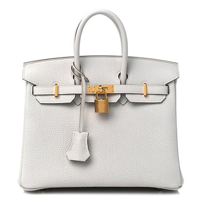 Hermes Togo Birkin 25 Gris Pale 1 of 10