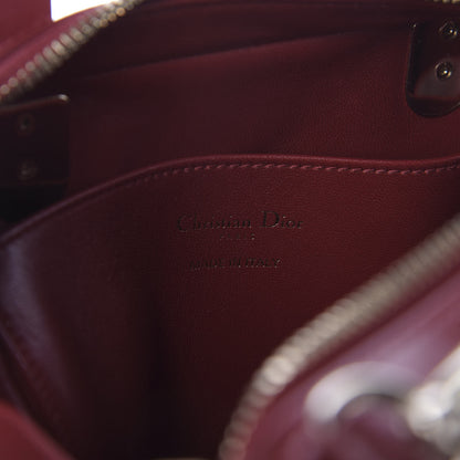 Christian Dior Lambskin Cannage Lily Tote Dark Burgundy 5 of 8