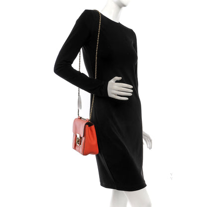 Chloe Goatskin Small Elsie Shoulder Bag Coral Pop 2 of 7