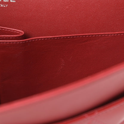 Chanel Patent Quilted Jumbo Double Flap Red 11 of 15