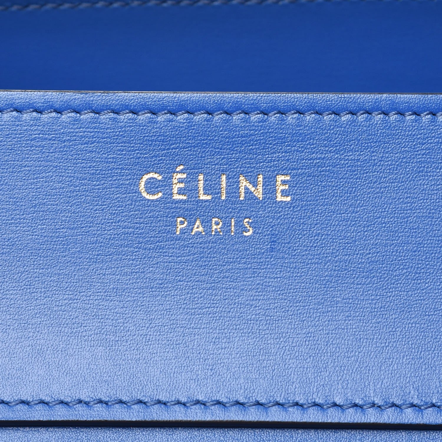 Celine Smooth Calfskin Mini Luggage Electric Blue 6 of 8
