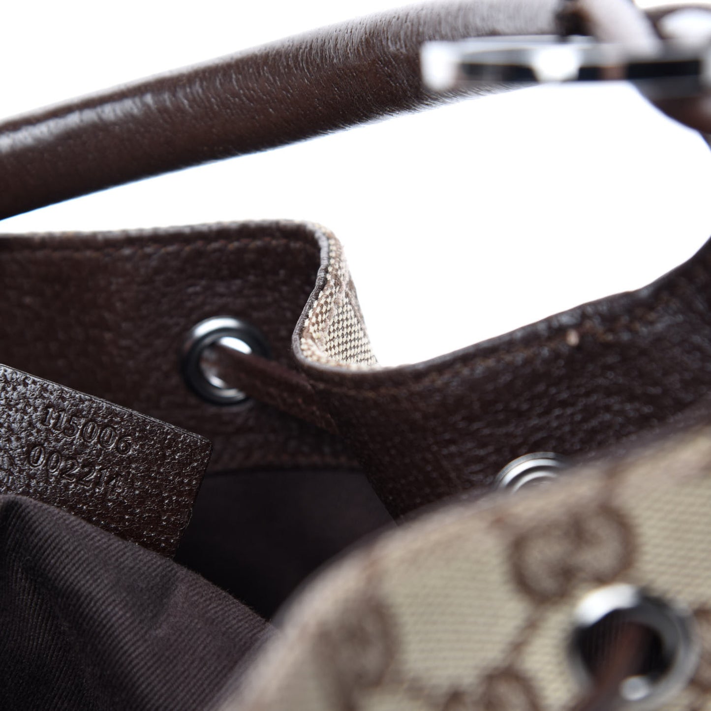 Monogram Drawstring Hobo Dark Brown