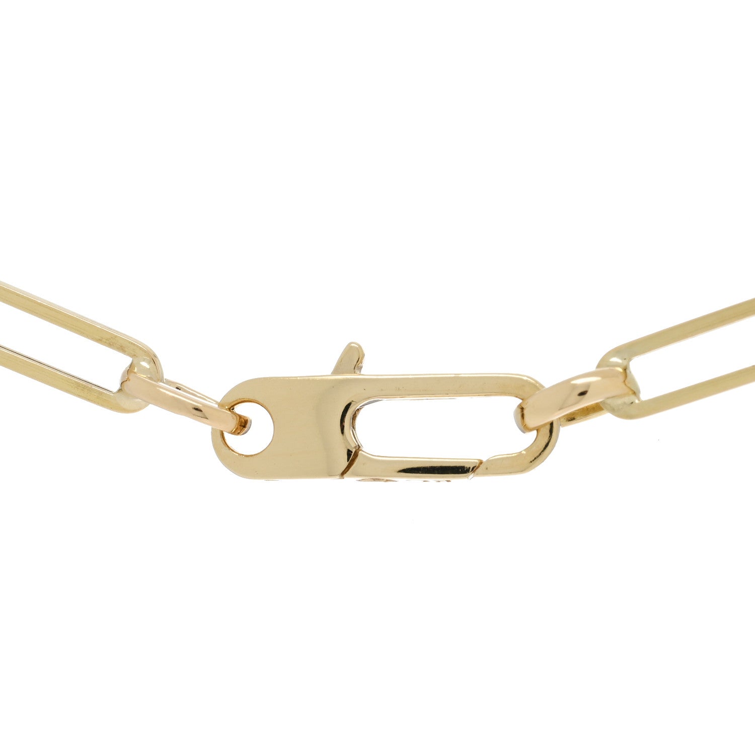 Roberto Coin 18K Yellow Gold Paper Clip Link Necklace 4 of 5