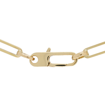 Roberto Coin 18K Yellow Gold Paper Clip Link Necklace 4 of 5