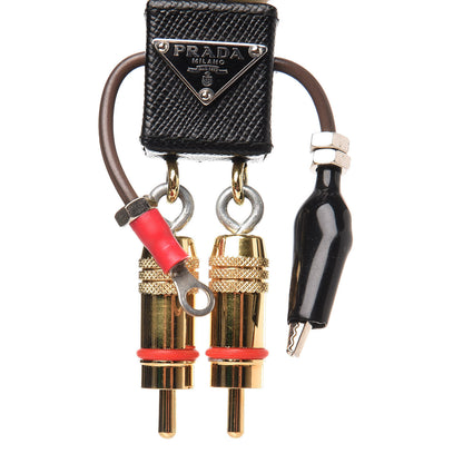 Prada Saffiano Edward Robot Trick Keychain 5 of 6