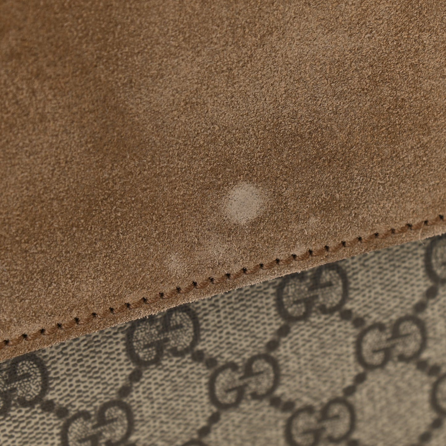 GG Supreme Monogram Medium Dionysus Shoulder Bag Taupe