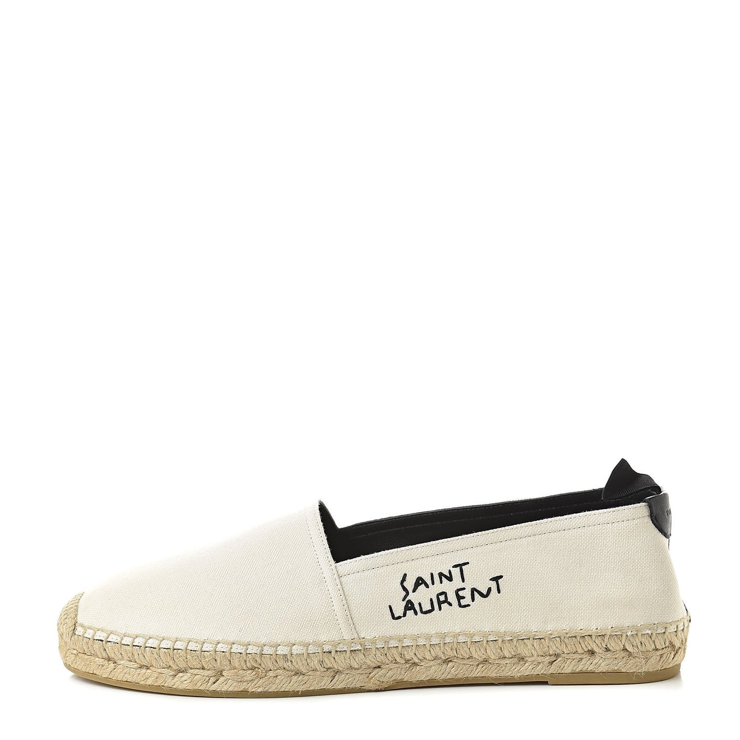 Canvas Nappa Elba Light Logo Embroidered Espadrilles 39 Panna