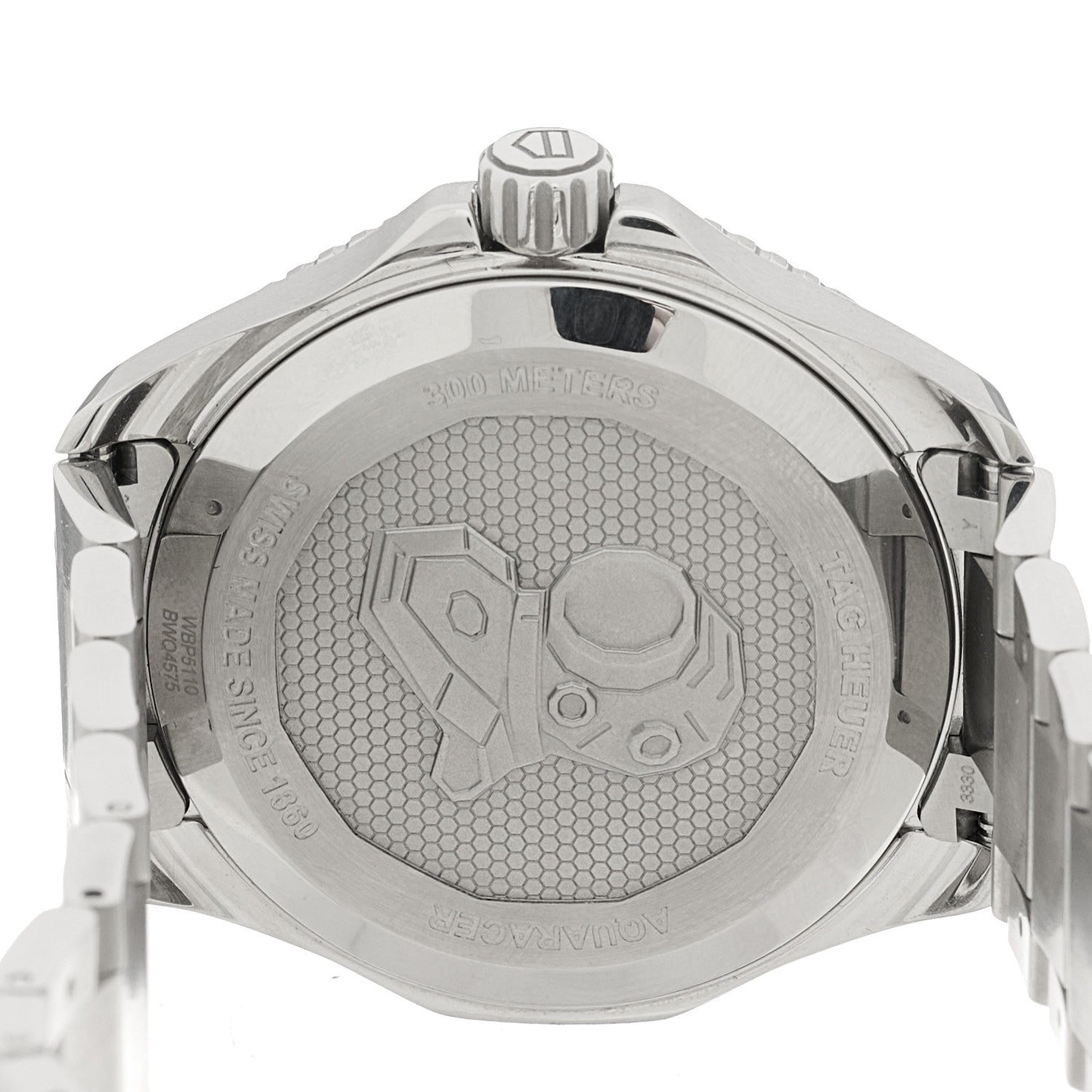 Tag Heuer Stainless Steel 42mm Aquaracer Professional 300 Automatic Watch Black WBP5110 4 of 5