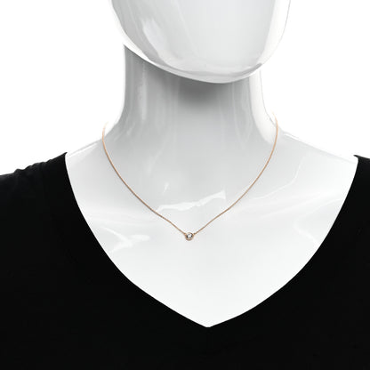Tiffany 18K Rose Gold Diamond .25ct Elsa Peretti Diamonds by the Yard Pendant Necklace 2 of 6