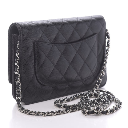 Chanel Caviar Quilted Wallet On Chain WOC Black 3 of 12