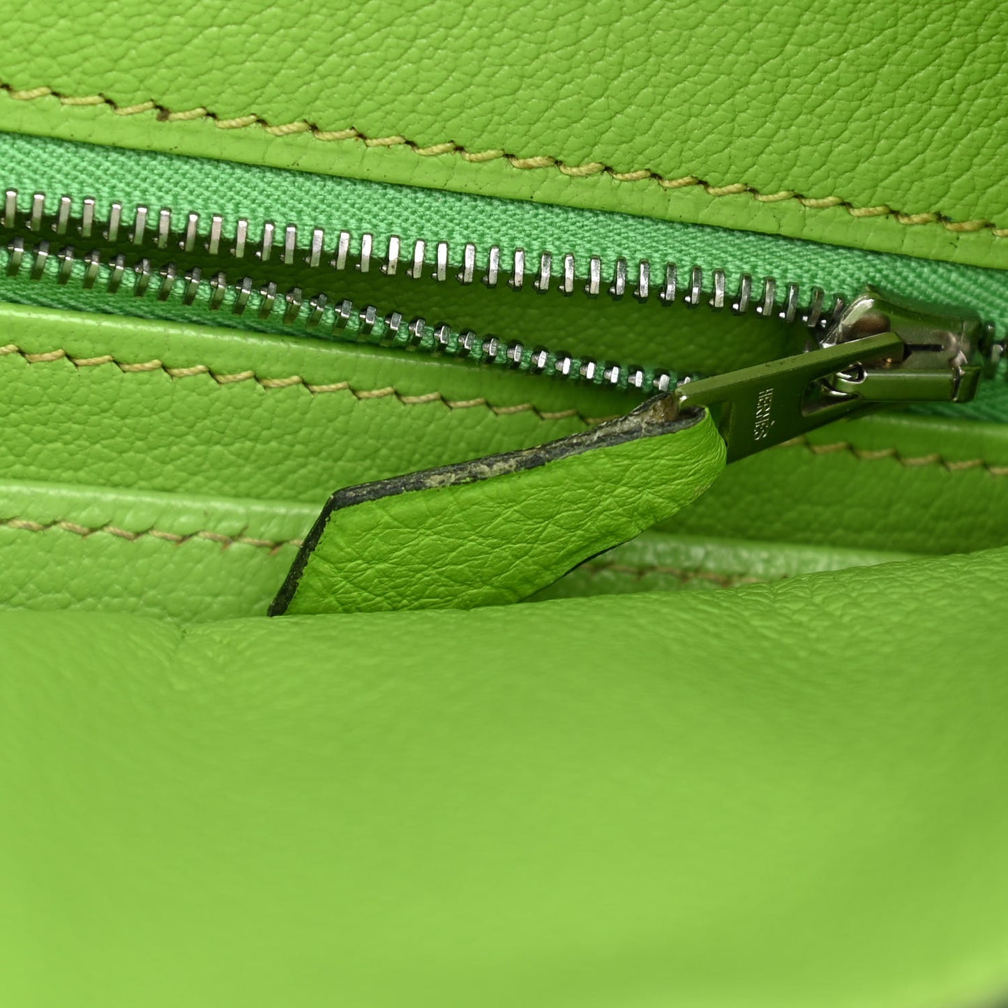 Togo Birkin 35 Vert Cru
