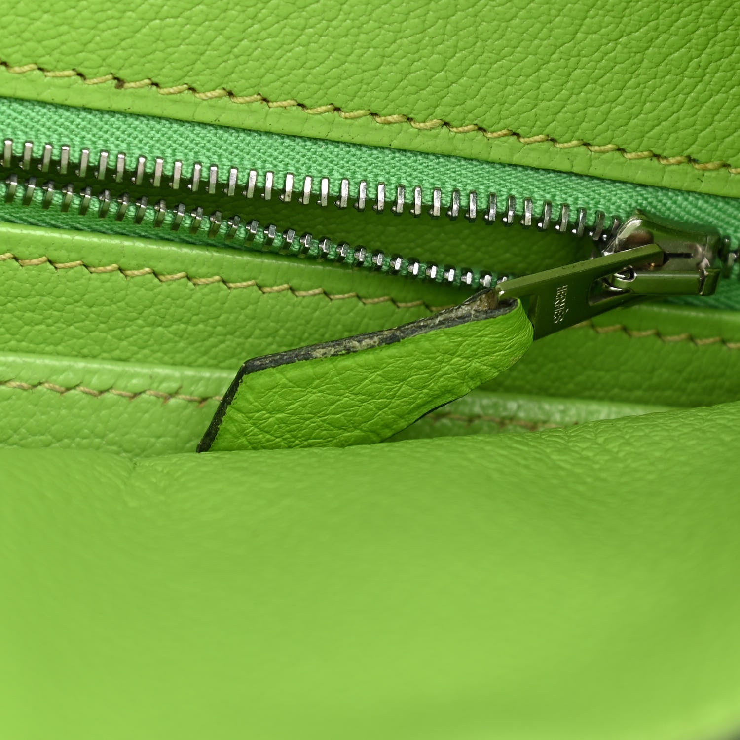 Hermes Togo Birkin 35 Vert Cru 8 of 11