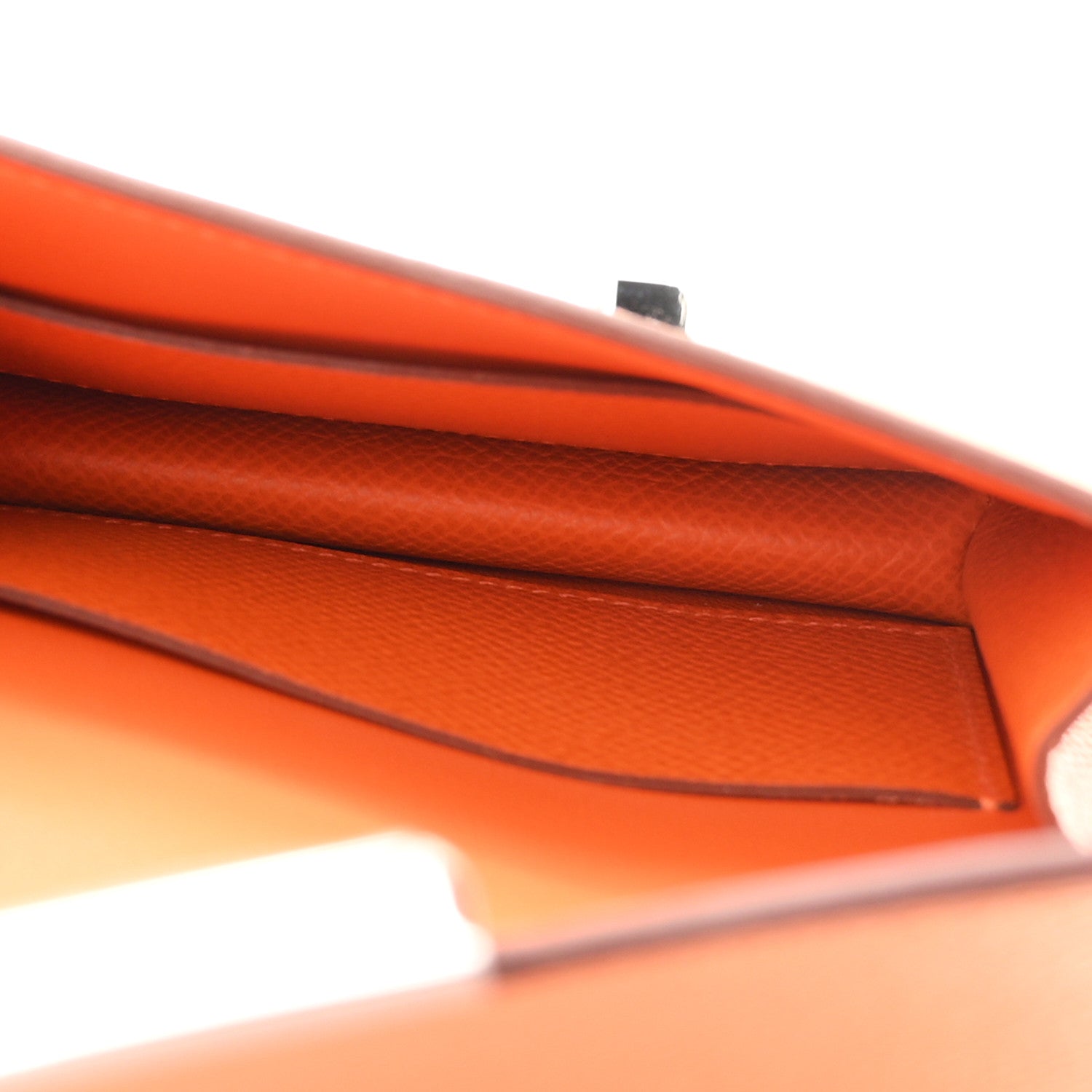 Hermes Epsom Constance Slim Wallet Orange 6 of 9