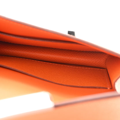 Hermes Epsom Constance Slim Wallet Orange 6 of 9
