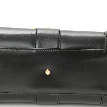 Gucci Calfskin Medium Lady Buckle Top Handle Bag Black 9 of 12
