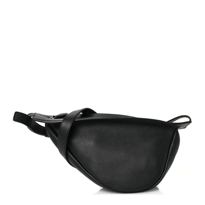 The Row Smooth Calfskin Small Slouchy Banana Bag Black 1 of 11