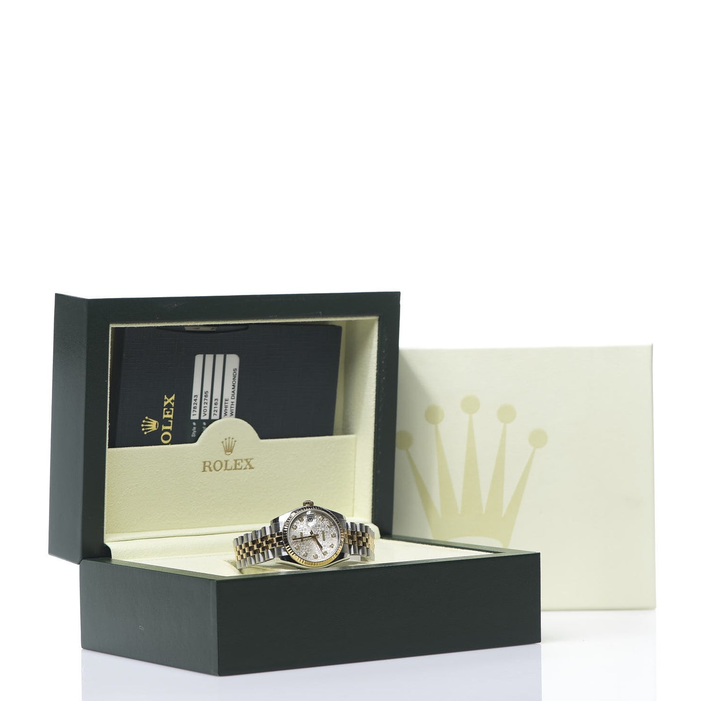 Stainless Steel 18K Yellow Gold Diamond 31mm Oyster Perpetual Datejust Watch Silver Jubilee 178243