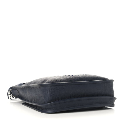 Hermes Taurillon Clemence Evelyne III PM Bleu Nuit 4 of 9