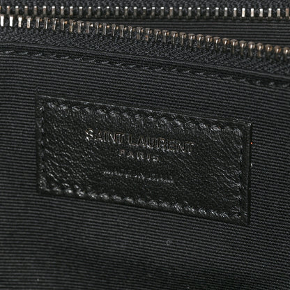 Saint Laurent Crinkled Calfskin Matelasse Monogram Large Niki Chain Satchel Fog 6 of 10