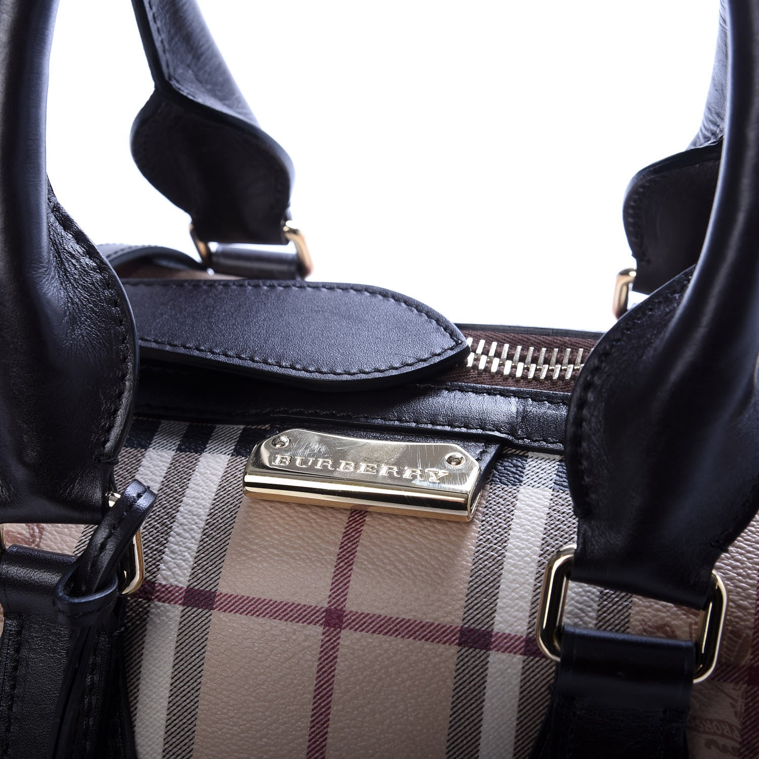 Burberry Haymarket Check Small Gladstone Chocolate 10 of 10