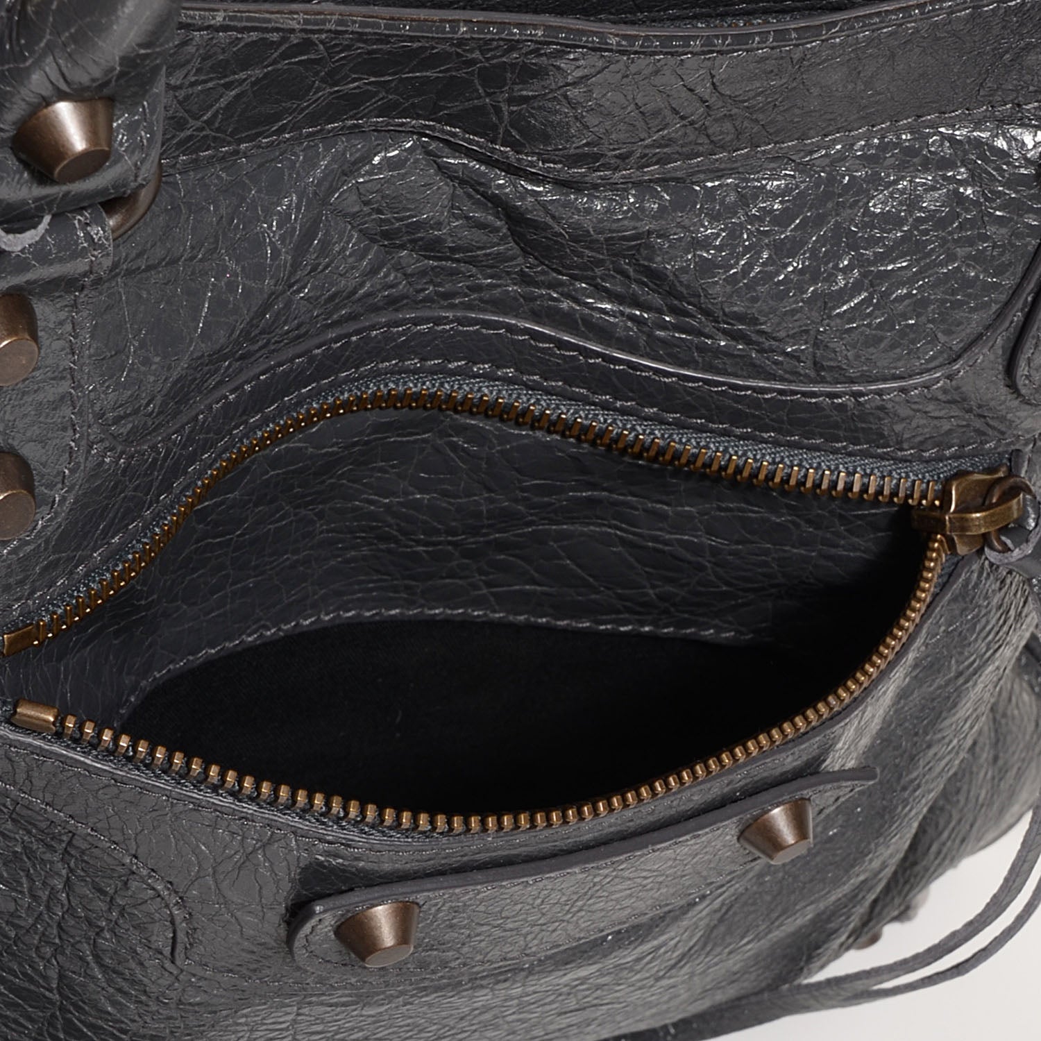 Balenciaga Agneau Classic Hardware Velo Gris Fossile 9 of 12