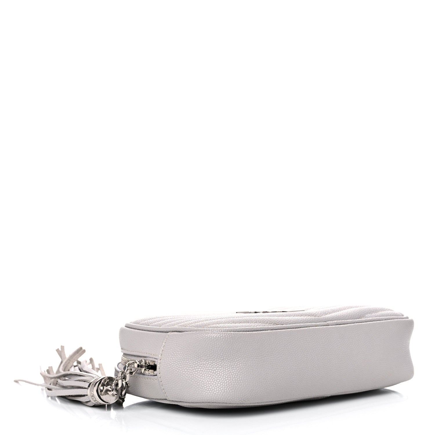 Saint Laurent Grain De Poudre Matelasse Monogram Mini Lou Camera Bag Granite 4 of 11