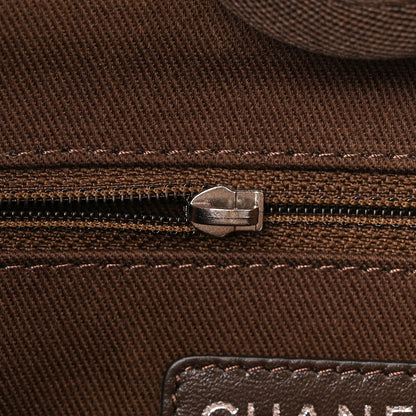 Chanel Canvas Small Deauville Tote Beige Brown 11 of 12