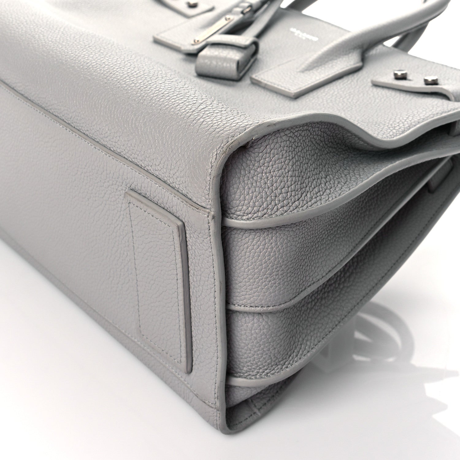 Saint Laurent Grained Calfskin Small Supple Sac De Jour Grey 10 of 10